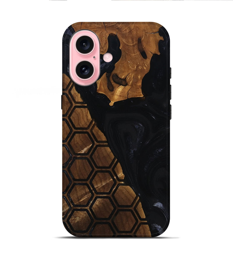 iPhone 16 Wood Live Edge Phone Case - Karis (Pattern, 817884)