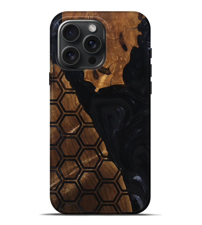 iPhone 16 Pro Max Wood Live Edge Phone Case - Karis (Pattern, 817884)