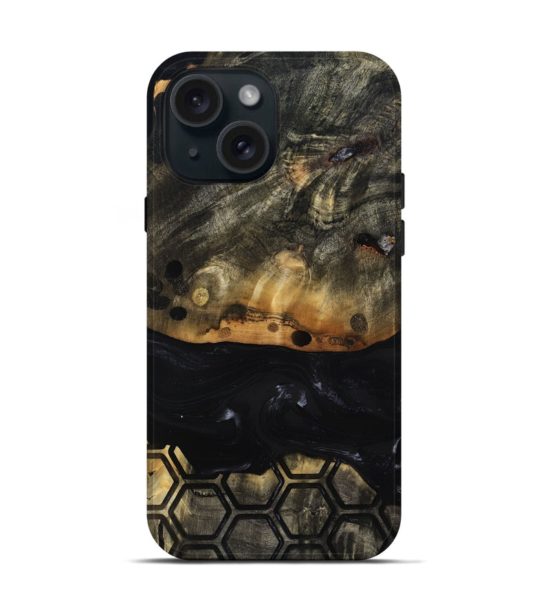 iPhone 15 Wood Live Edge Phone Case - Dewey (Pattern, 817885)