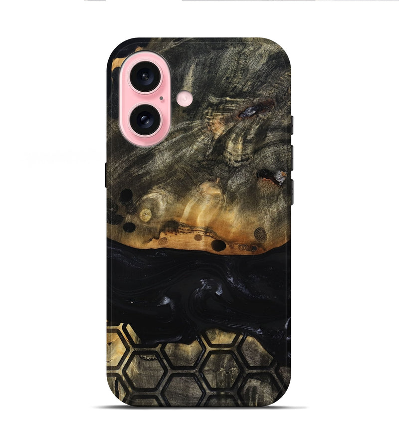 iPhone 16 Wood Live Edge Phone Case - Dewey (Pattern, 817885)