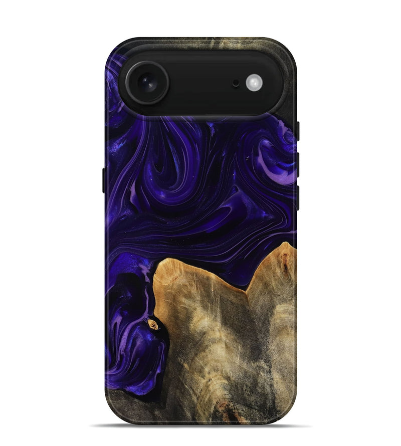 iPhone 17 Air Wood Live Edge Phone Case - Rosia (Purple, 817889)