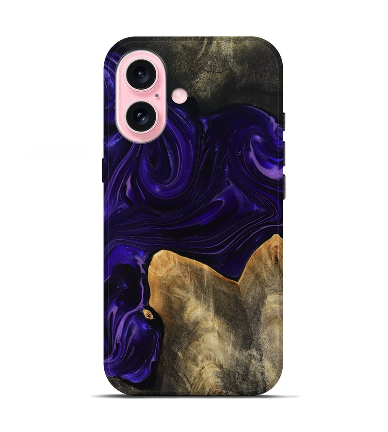 iPhone 17 Wood Live Edge Phone Case - Rosia (Purple, 817889)