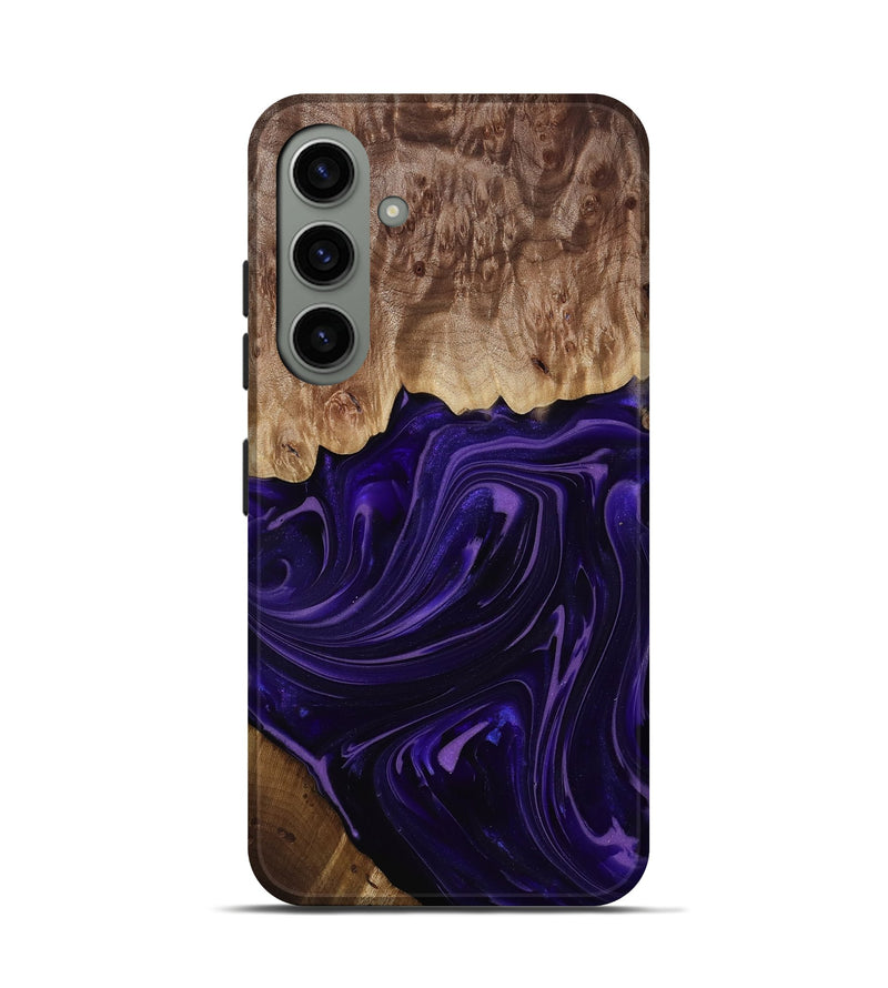 Galaxy S24 Wood Live Edge Phone Case - Madyson (Purple, 817890)