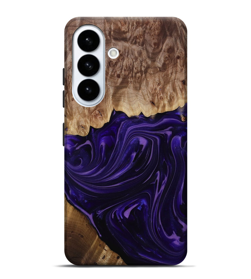 Galaxy S26 Plus Wood Live Edge Phone Case - Madyson (Purple, 817890)