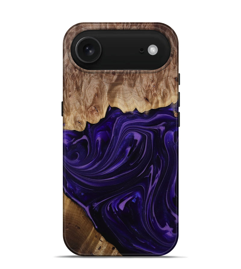 iPhone 17 Air Wood Live Edge Phone Case - Madyson (Purple, 817890)