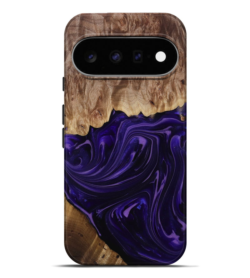 Pixel 11 Pro XL Wood Live Edge Phone Case - Madyson (Purple, 817890)