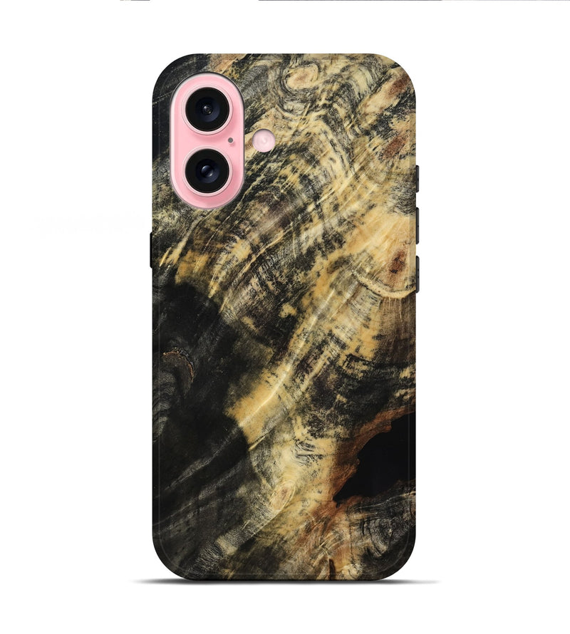 iPhone 16 Wood Live Edge Phone Case - Rory (Wood Burl, 817891)