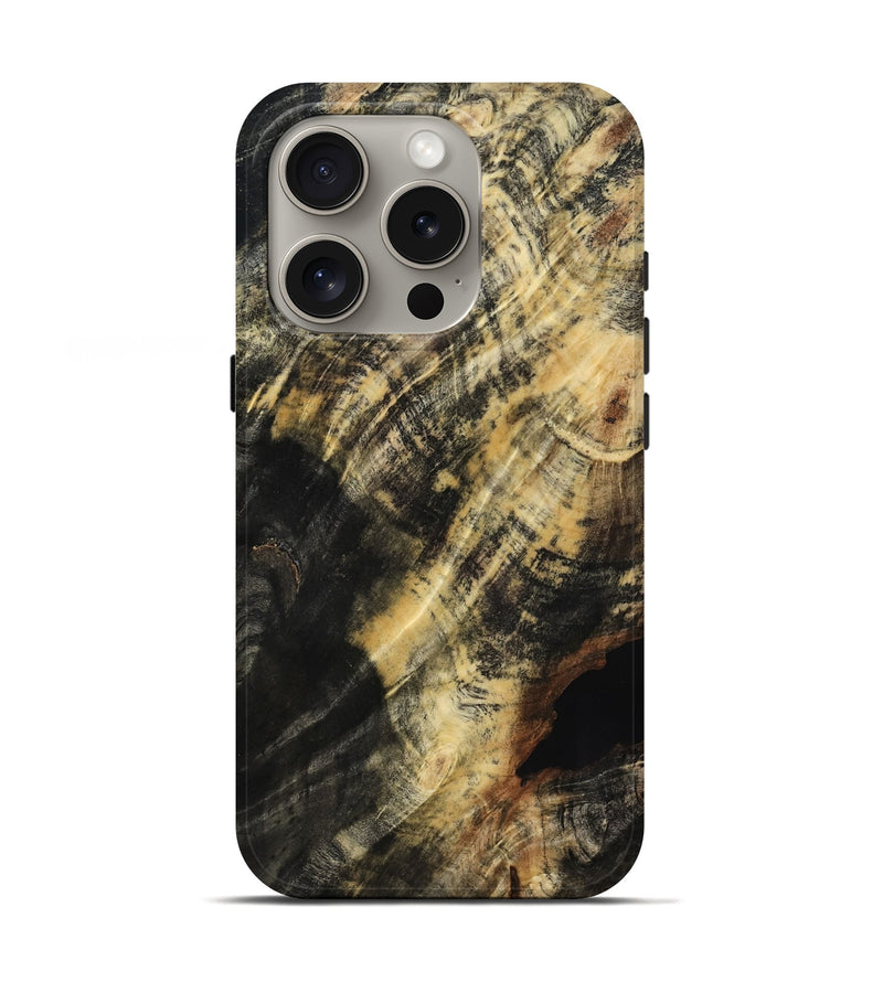 iPhone 16 Pro Wood Live Edge Phone Case - Rory (Wood Burl, 817891)
