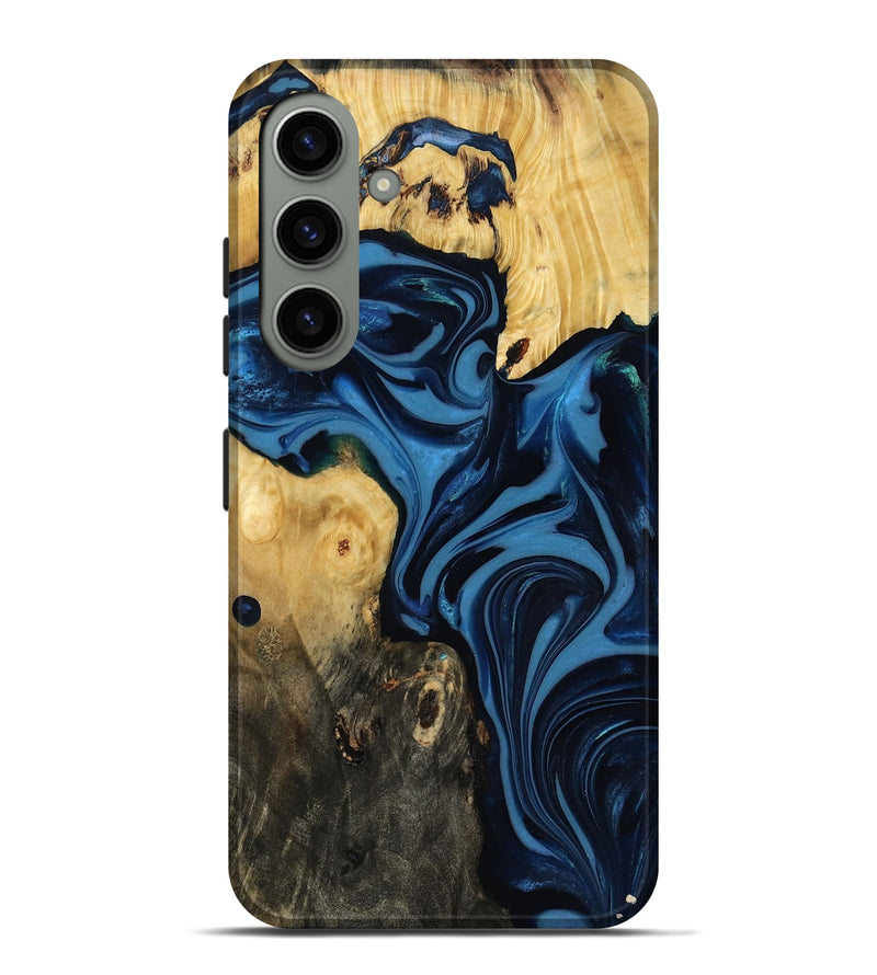 Galaxy S24 Plus Wood Live Edge Phone Case - Carey (Blue, 817894)
