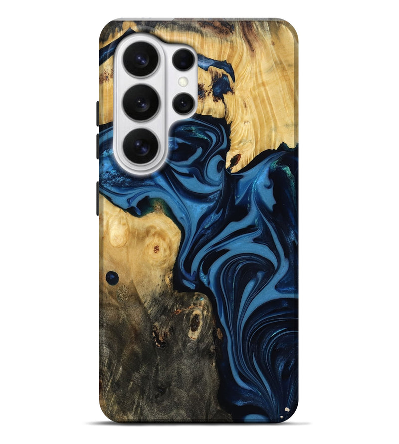 Galaxy S26 Ultra Wood Live Edge Phone Case - Carey (Blue, 817894)