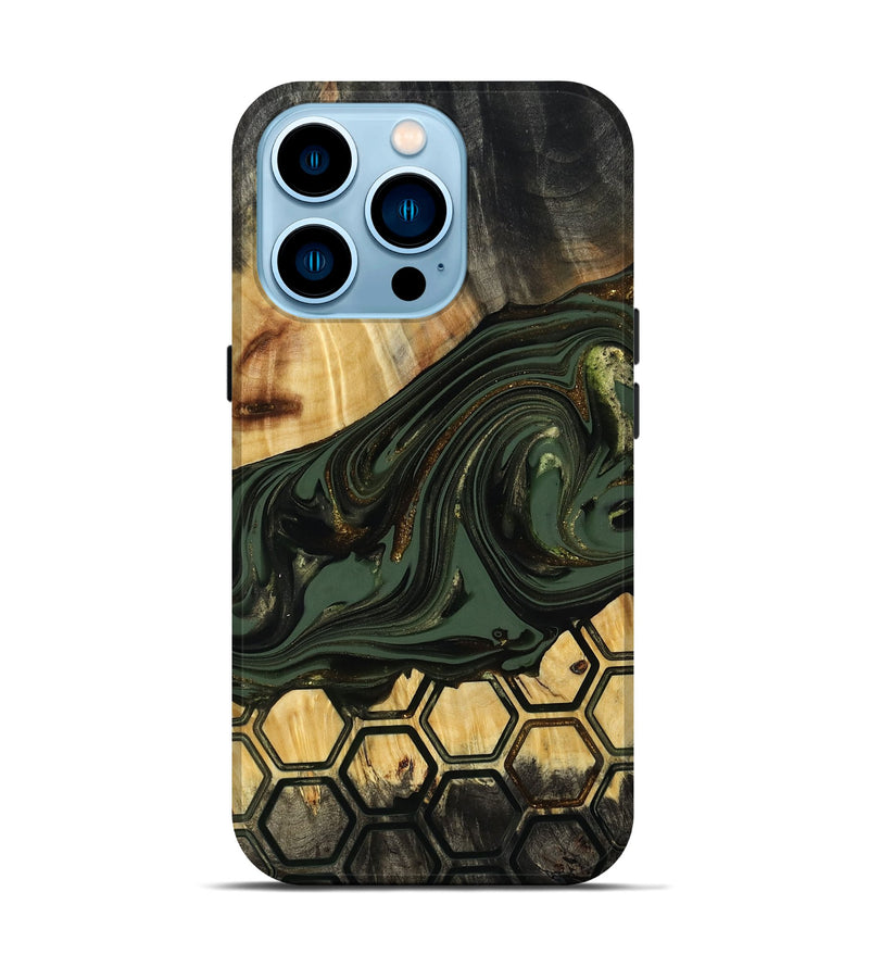 iPhone 14 Pro Wood Live Edge Phone Case - Marely (Pattern, 817897)