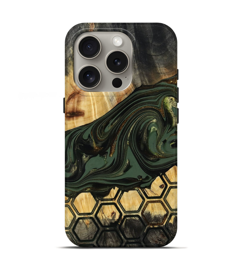 iPhone 16 Pro Wood Live Edge Phone Case - Marely (Pattern, 817897)
