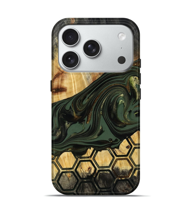 iPhone 18 Pro Wood Live Edge Phone Case - Marely (Pattern, 817897)