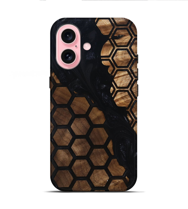 iPhone 16 Wood Live Edge Phone Case - Chosen (Pattern, 817901)