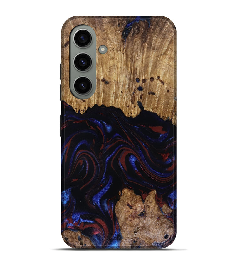 Galaxy S24 Plus Wood Live Edge Phone Case - Frances (Red, 817905)