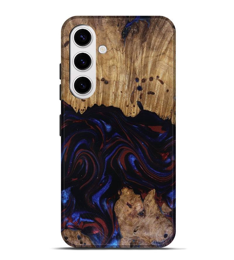 Galaxy S25 Plus Wood Live Edge Phone Case - Frances (Red, 817905)