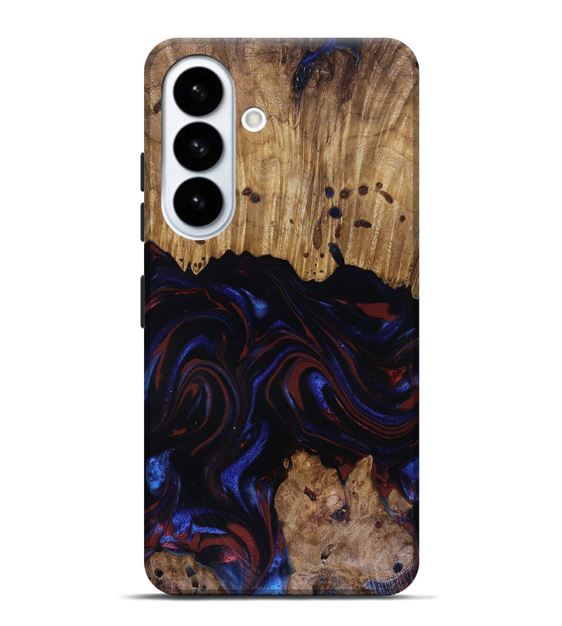 Galaxy S26 Plus Wood Live Edge Phone Case - Frances (Red, 817905)