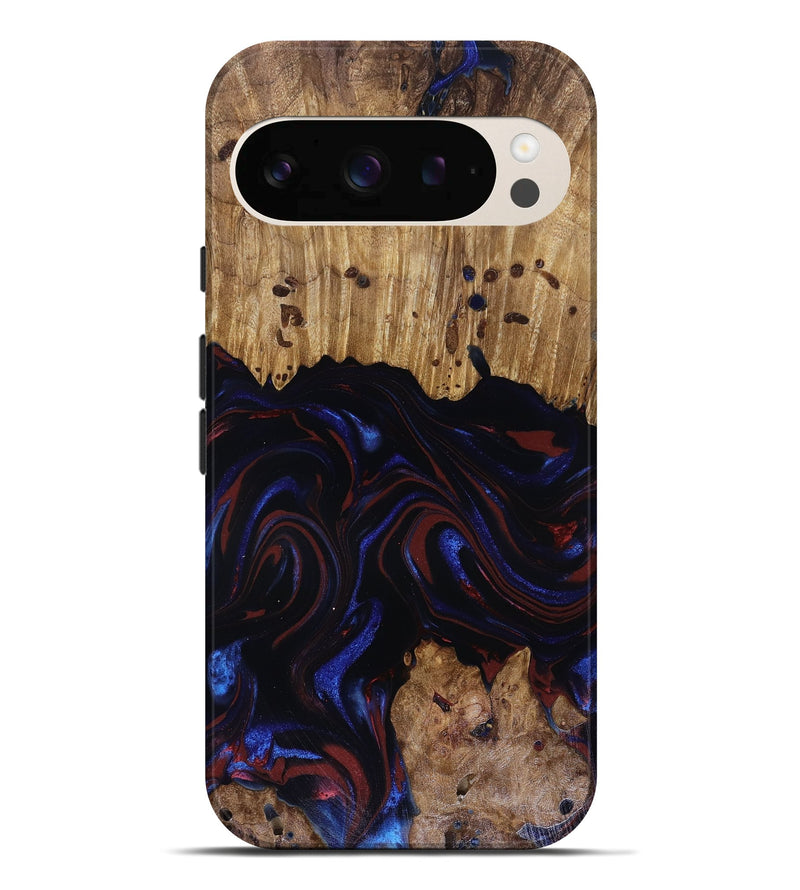 Pixel 10 Pro XL Wood Live Edge Phone Case - Frances (Red, 817905)