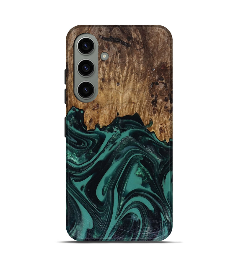 Galaxy S24 Wood Live Edge Phone Case - Calista (Green, 817906)