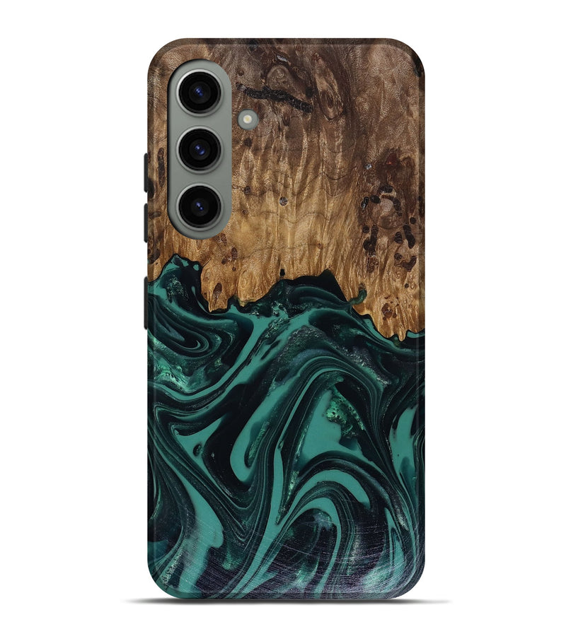 Galaxy S24 Plus Wood Live Edge Phone Case - Calista (Green, 817906)