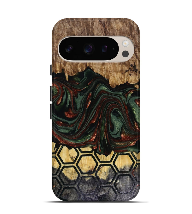 Pixel 9 Pro Wood Live Edge Phone Case - Dock (Pattern, 817909)