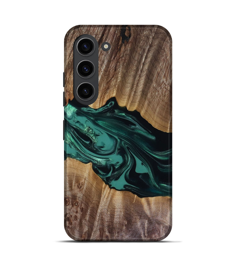 Galaxy S23 Wood Live Edge Phone Case - Wendy (Green, 817911)