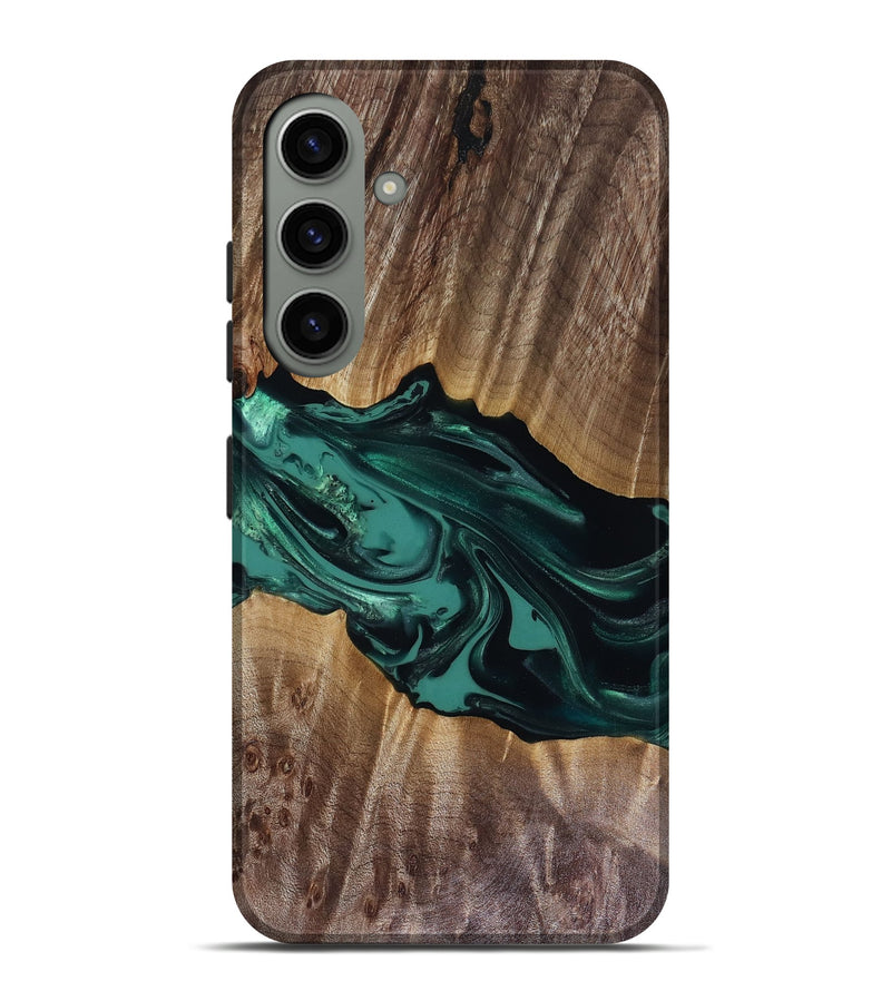 Galaxy S24 Plus Wood Live Edge Phone Case - Wendy (Green, 817911)