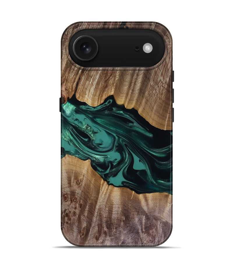iPhone 17 Air Wood Live Edge Phone Case - Wendy (Green, 817911)