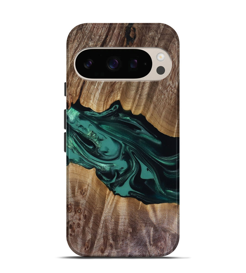 Pixel 10 Wood Live Edge Phone Case - Wendy (Green, 817911)