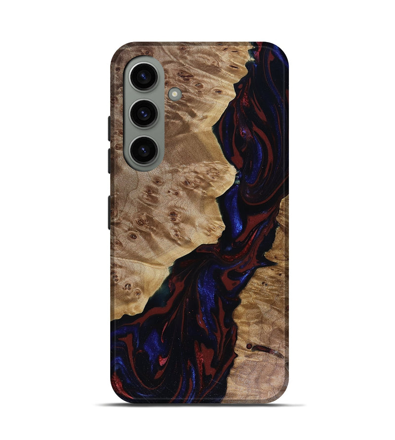 Galaxy S24 Wood Live Edge Phone Case - Delaney (Red, 817912)