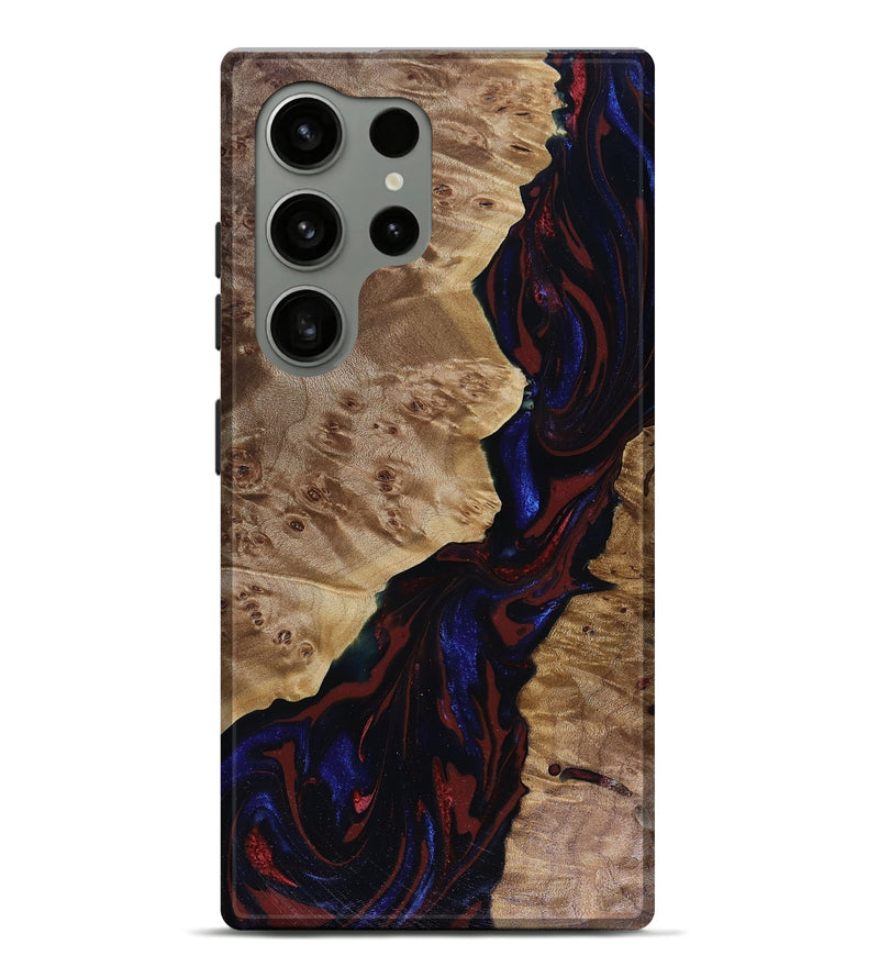 Galaxy S24 Ultra Wood Live Edge Phone Case - Delaney (Red, 817912)