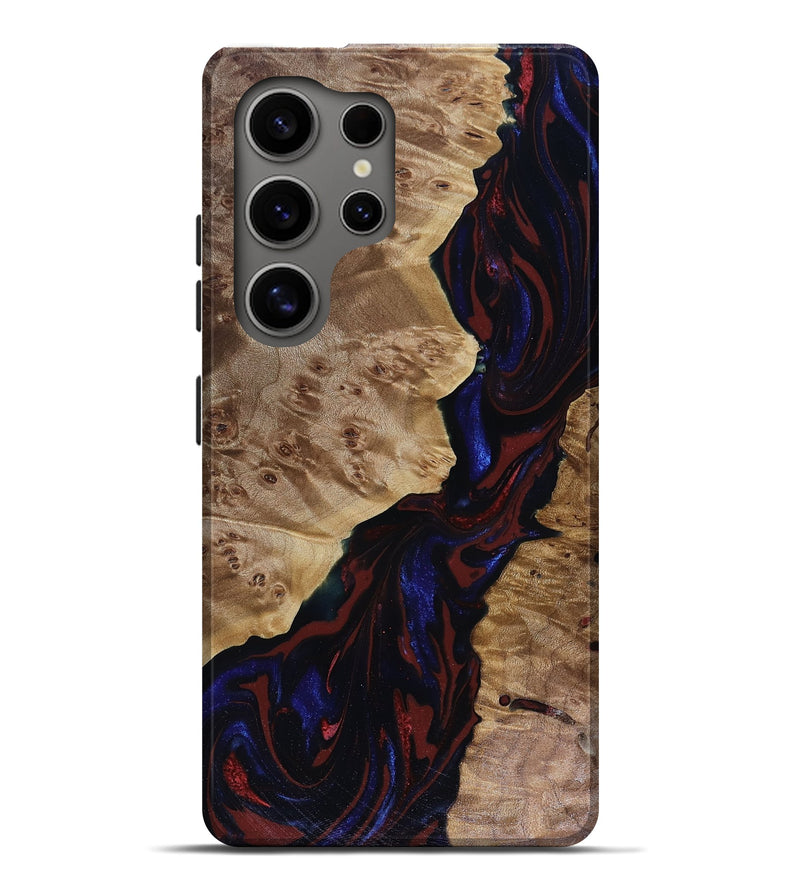 Galaxy S25 Ultra Wood Live Edge Phone Case - Delaney (Red, 817912)