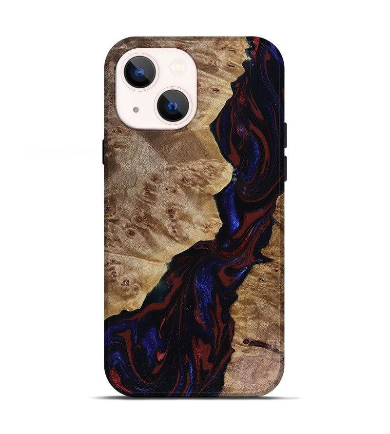 iPhone 13 Wood Live Edge Phone Case - Delaney (Red, 817912)