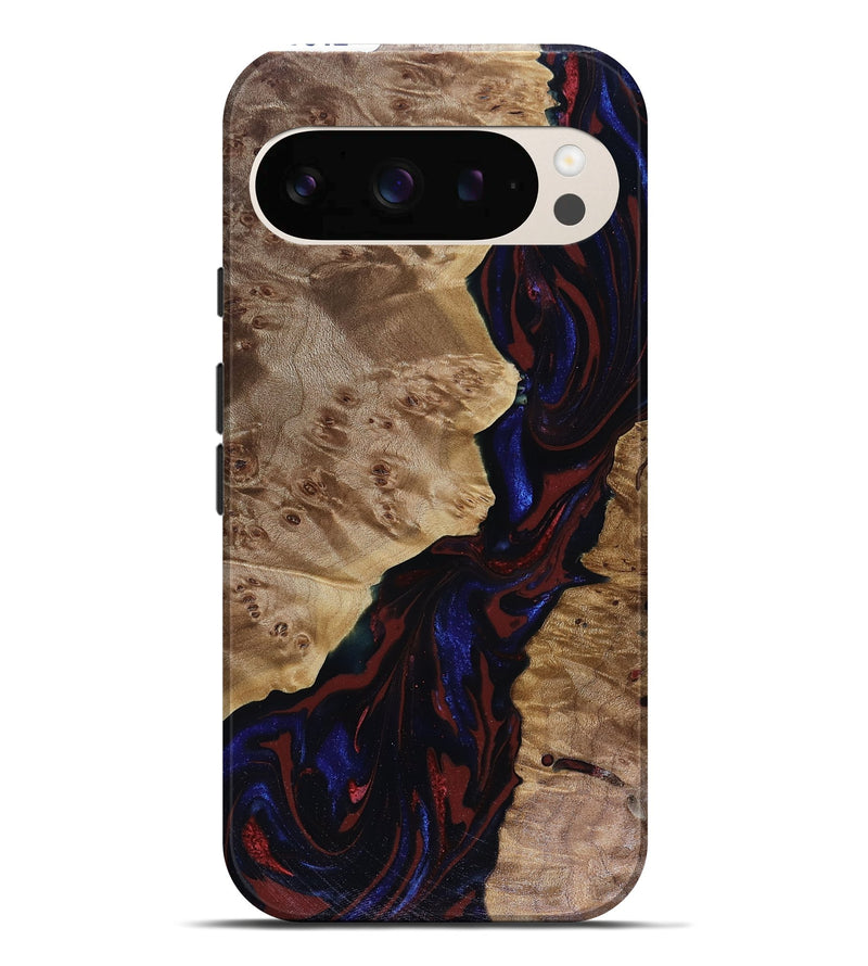 Pixel 10 Pro XL Wood Live Edge Phone Case - Delaney (Red, 817912)