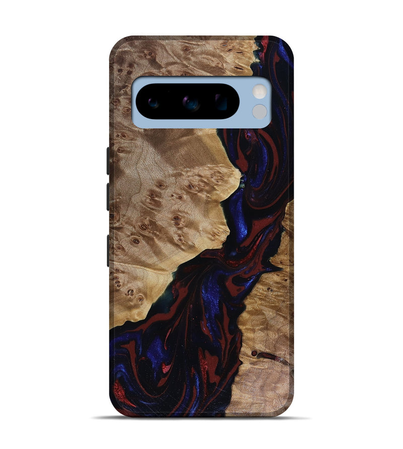 Pixel 8 Pro Wood Live Edge Phone Case - Delaney (Red, 817912)