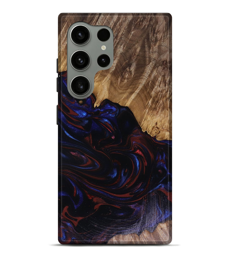 Galaxy S24 Ultra Wood Live Edge Phone Case - Kirstie (Red, 817913)