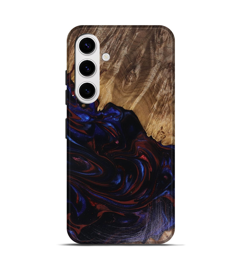 Galaxy S25 Wood Live Edge Phone Case - Kirstie (Red, 817913)