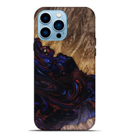 iPhone 14 Pro Max Wood Live Edge Phone Case - Kirstie (Red, 817913)