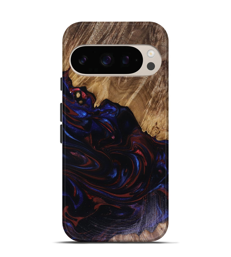 Pixel 10 Pro Wood Live Edge Phone Case - Kirstie (Red, 817913)