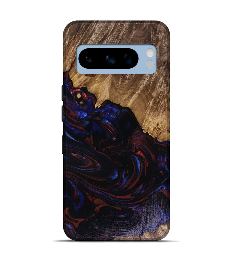 Pixel 8 Pro Wood Live Edge Phone Case - Kirstie (Red, 817913)