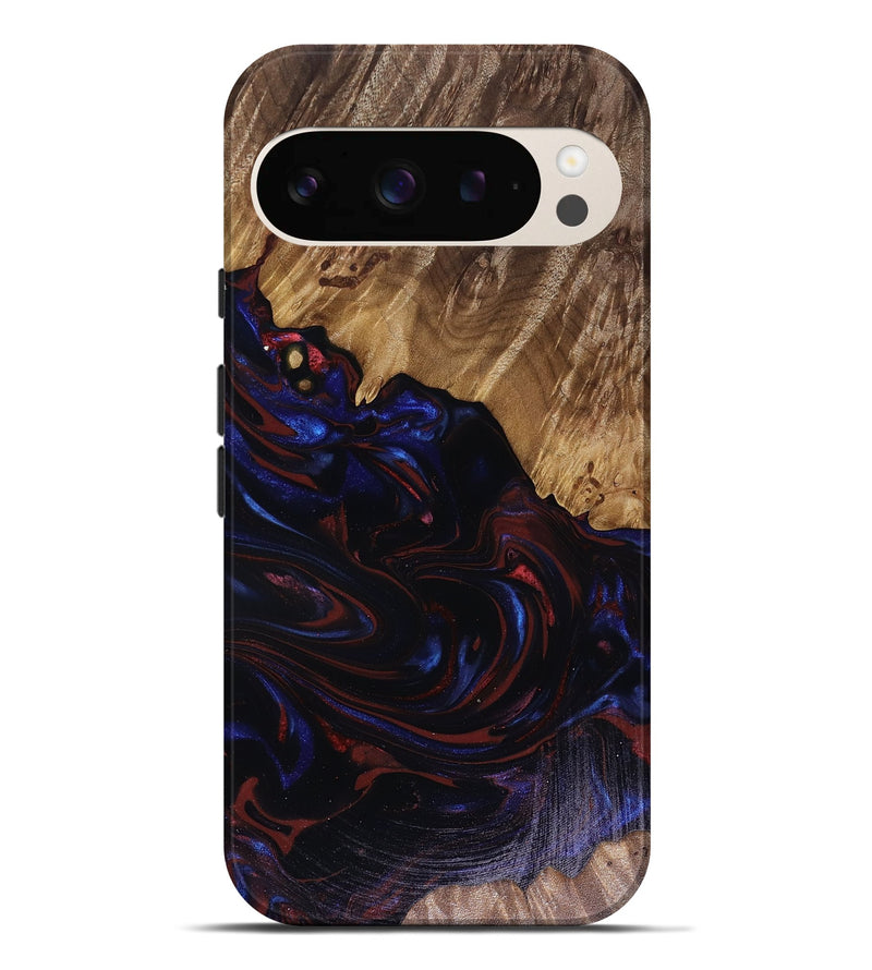 Pixel 9 Pro XL Wood Live Edge Phone Case - Kirstie (Red, 817913)