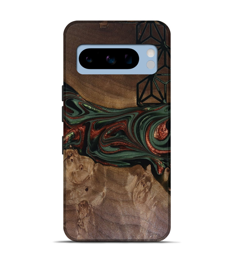 Pixel 8 Pro Wood Live Edge Phone Case - Shania (Green, 817919)