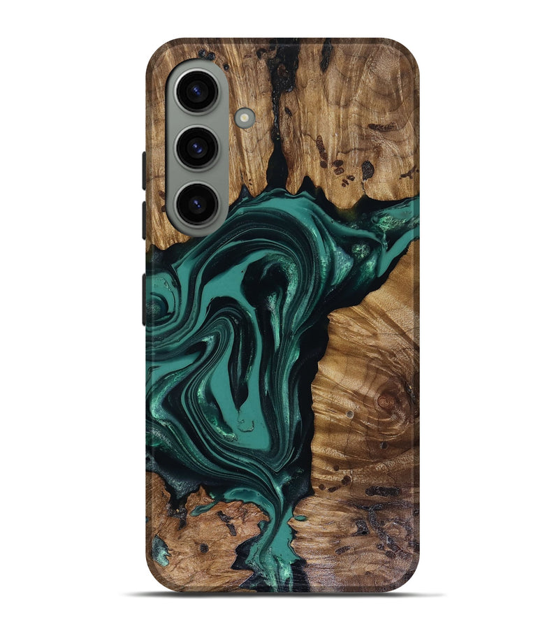 Galaxy S24 Plus Wood Live Edge Phone Case - Aryan (Green, 817920)
