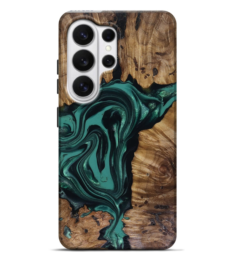 Galaxy S26 Ultra Wood Live Edge Phone Case - Aryan (Green, 817920)