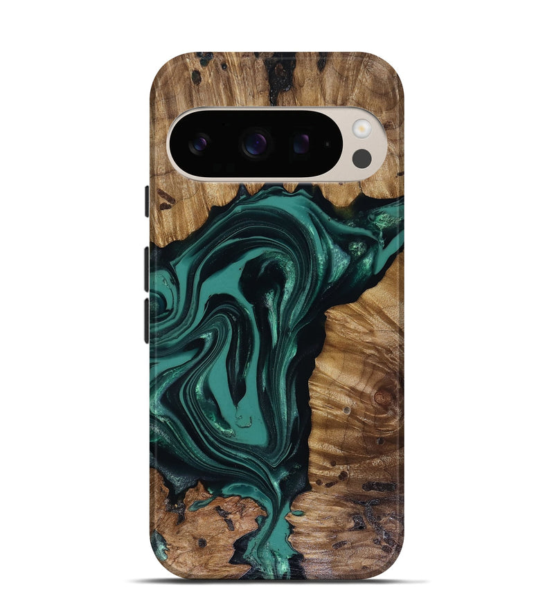 Pixel 10 Wood Live Edge Phone Case - Aryan (Green, 817920)
