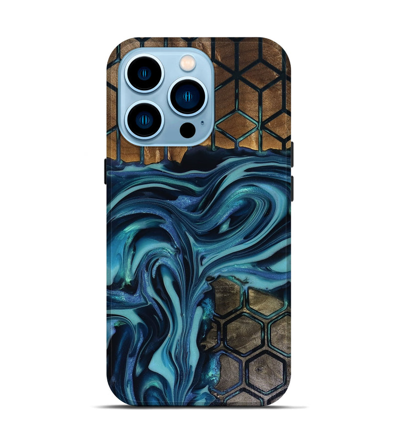 iPhone 14 Pro Wood Live Edge Phone Case - Lona (Pattern, 817922)
