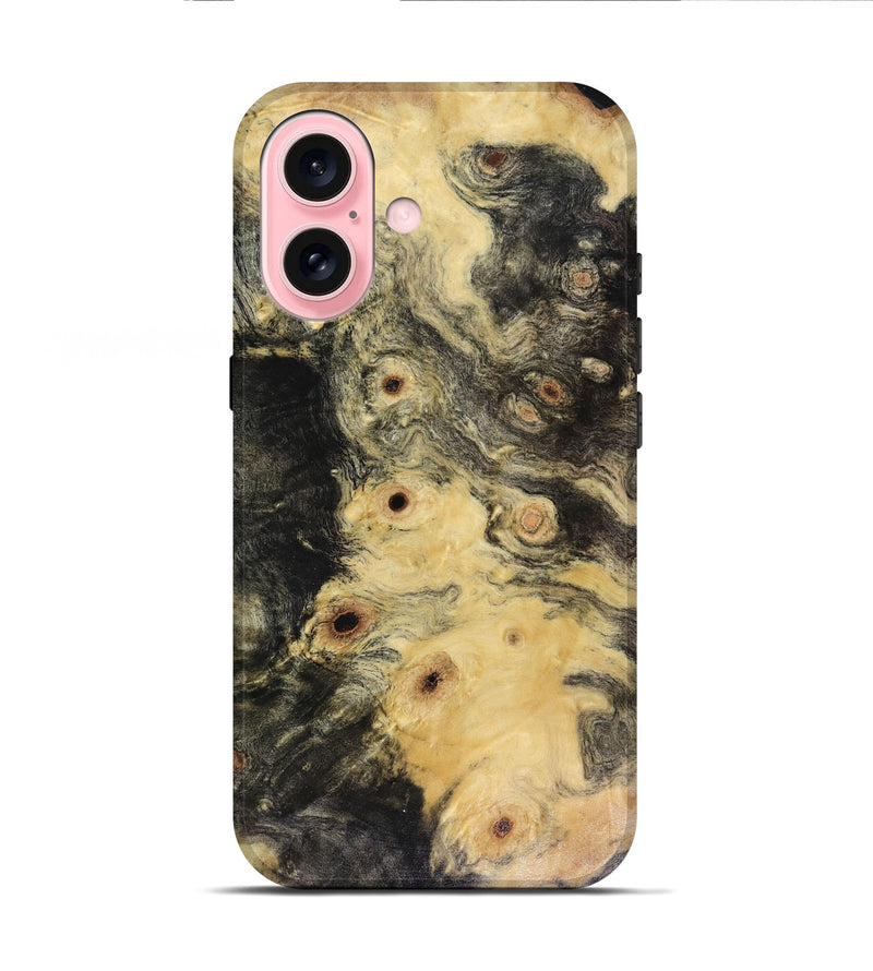 iPhone 16 Wood Live Edge Phone Case - Latosha (Wood Burl, 817923)