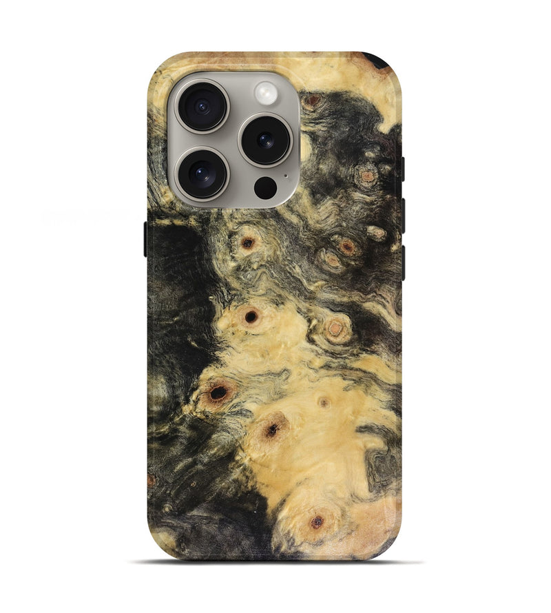 iPhone 16 Pro Wood Live Edge Phone Case - Latosha (Wood Burl, 817923)