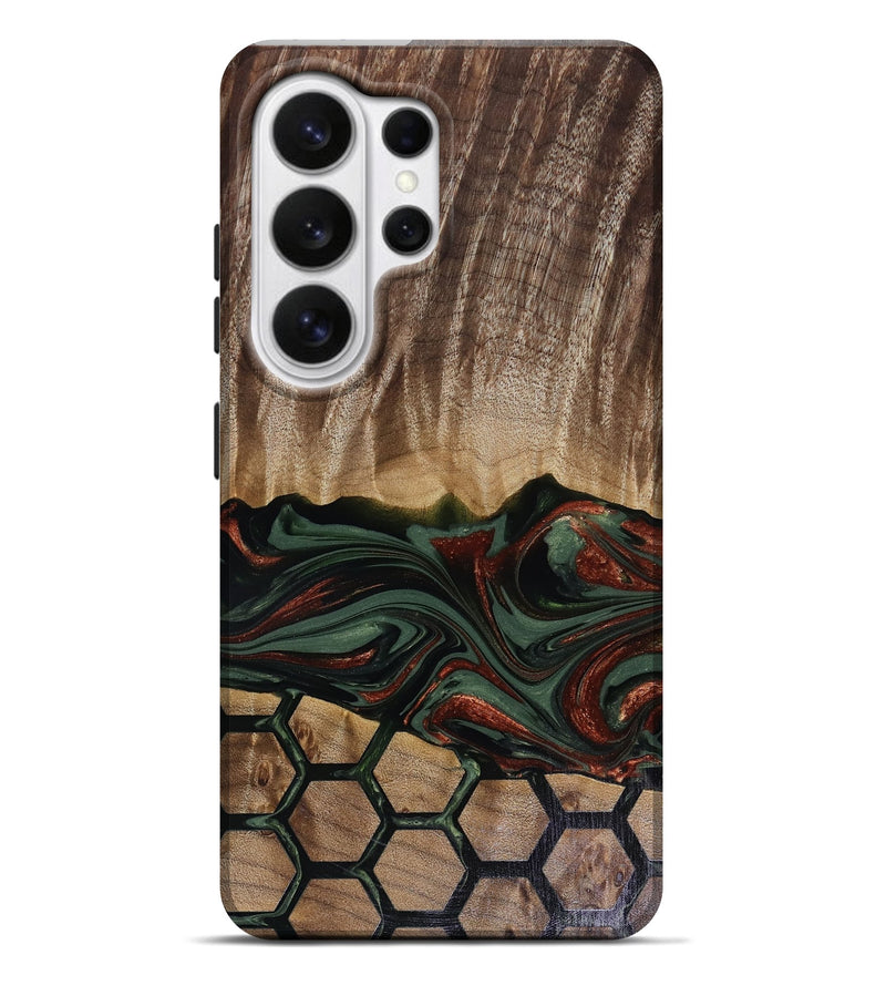 Galaxy S26 Ultra Wood Live Edge Phone Case - Chance (Green, 817924)
