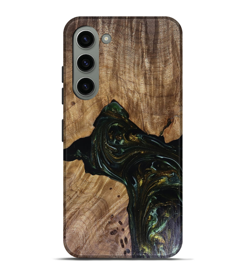 Galaxy S23 Plus Wood Live Edge Phone Case - Aydan (Green, 817926)
